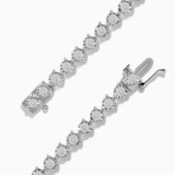Bracelets|Effy Jewelry Pave Classica 14K White Gold Diamond Bracelet