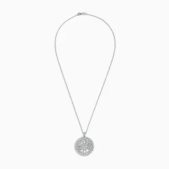 Necklaces & Pendants|BH Pave Classica 14K White Gold Diamond Pendant, 2.80 TCW