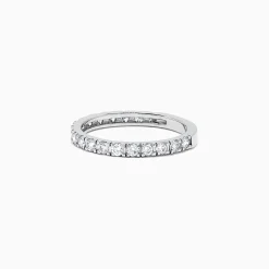 Rings|Effy Jewelry Pave Classica 14K White Gold Diamond Band, 0.65 TCW