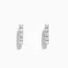 Earrings|Effy Jewelry Pave Classica 14K White Gold 5/8" Diamond Hoop Earrings, 0.98 TCW
