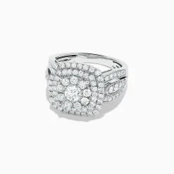 Rings|BH MULTI Pave Classica 14K White Gold Diamond Cluster Ring, 1.85 TCW