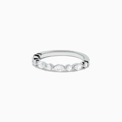 Rings|BH Multi Pave Classica 14K White Gold Diamond Band, 0.59 TCW