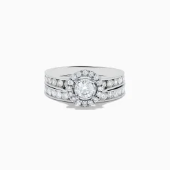Rings|Effy Jewelry Pave Classica 14K White Gold Diamond Ring Set
