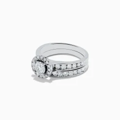 Rings|Effy Jewelry Pave Classica 14K White Gold Diamond Ring Set