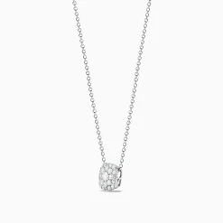 Necklaces & Pendants|Effy Jewelry Pave Classica 14K White Gold Diamond Pendant