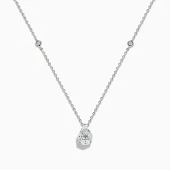 Necklaces & Pendants|BH Multi Pave Classica 14K White Gold Diamond Pendant