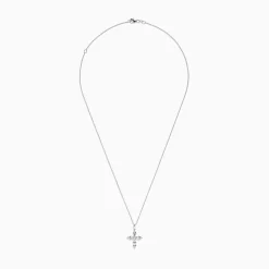 Necklaces & Pendants|BH Multi Pave Classica 14K White Gold Diamond Cross Pendant