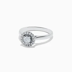 Rings|Effy Jewelry Pave Classica 14K White Gold Diamond Ring