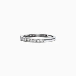 Rings|Effy Jewelry Pave Classica 14K White Gold Diamond Band, 0.34 TCW