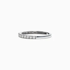 Rings|Effy Jewelry Pave Classica 14K White Gold Diamond Band, 0.34 TCW