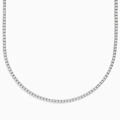 Necklaces & Pendants|Effy Jewelry Pave Classica 14k White Gold Diamond Tennis Necklace 9.94 TCW