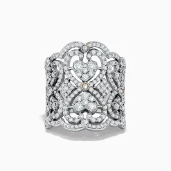 Rings|Effy Jewelry Pave Classica 14k White Gold Diamond Ring
