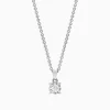 Necklaces & Pendants|Effy Jewelry Pave Classica 14K White Gold Diamond Solitaire Pendant, 0.15 TCW