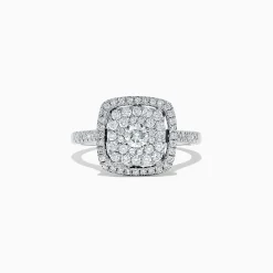 Rings|BH Multi Pave Classica 14K White Gold Diamond Ring, 0.83