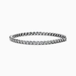 Bracelets|Effy Jewelry Pave Classica 14K White Gold Diamond Tennis Bracelet 0.87 TCW