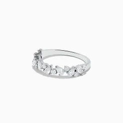 Rings|Effy Jewelry Pave Classica 14K White Gold Multi Shape Diamond Band 0.80 TCW