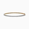 Bracelets|Effy Jewelry Pave Classica 14K Yellow and White Gold Diamond Tennis Bracelet 0.98 TCW