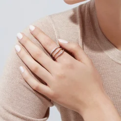 Rings|Effy Jewelry Pave Classica 14K Yellow Gold Diamond Band Ring, 0.31 TCW