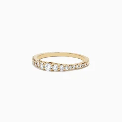 Rings|Effy Jewelry Pave Classica 14K Yellow Gold Diamond Band Ring, 0.31 TCW