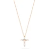 Necklaces & Pendants|Effy Jewelry Pave Rose 14K Gold Diamond Cross Pendant, 0.22 TCW