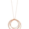 Necklaces & Pendants|Effy Jewelry Pave Rose 14K Rose Gold Diamond Circles Pendant, 0.70 TCW