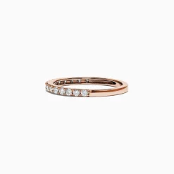 Rings|Effy Jewelry Pave Rose 14K Rose Gold Diamond Band, 0.34 TCW