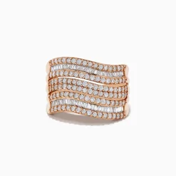 Rings|Effy Jewelry Pave Rose 14K Rose Gold Diamond Ring
