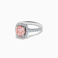 Rings|Effy Jewelry Reverie 14K White Gold Lab Grown Pink and White Diamond Ring