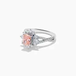 Rings|Effy Jewelry Reverie 14K White Gold Lab Grown Pink and White Diamond Ring