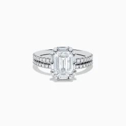 Rings|Effy Jewelry Reverie 14K White Gold Lab Grown Diamond Ring and Band Set