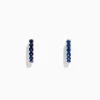 Earrings|BH Multi Royale Bleu 14K Gold Blue Sapphire Huggie Earrings, 0.57 TCW