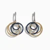 Earrings|Effy Jewelry Royale Bleu 14K 2-Tone Gold Sapphire u0026 Diamond Earrings, 1.11 TCW