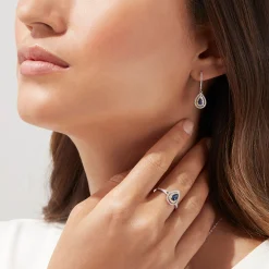 Rings|BH Multi Royale Bleu 14K Two Tone Gold Sapphire and Diamond Ring, 0.77 TCW