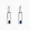 Earrings|Effy Jewelry Royale Bleu 14K White Gold Sapphire and Diamond Drop Earrings