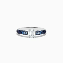 Rings|BH Multi Royale Bleu 14K White Gold Sapphire and Diamond Ring