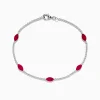 Bracelets|Effy Jewelry Ruby Royale 14K White Gold Ruby and Diamond Tennis Bracelet