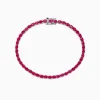 Bracelets|BH Multi Ruby Royale Sterling Silver Ruby Tennis Bracelet, 6.99 TCW