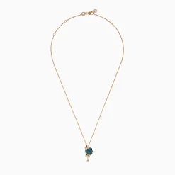 Necklaces & Pendants|Effy Jewelry Safari 14K Rose Gold Multi Color Diamond Flamingo Pendant