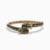Bracelets|BH Multi Safari 14K Yellow Gold Black Diamond Dragon Bangle
