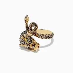 Rings|Effy Jewelry Safari 14K Yellow Gold Brown Diamond Dragon Ring