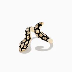 Rings|Effy Jewelry Safari 14K Yellow Gold Diamond and Enamel Ring