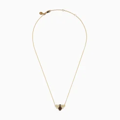 Necklaces & Pendants|Effy Jewelry Safari 14K Yellow Gold Diamond and Citrine Bee Necklace