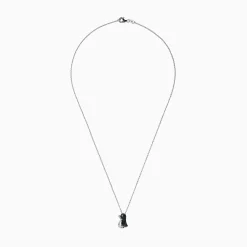 Necklaces & Pendants|Effy Jewelry Safari Sterling Silver Black and White Diamond Penguin Pendant, 0.31 TCW