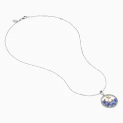 Necklaces & Pendants|Effy Jewelry Seaside 925 Sterling Silver u0026 14K Gold Tanzanite u0026 Diamond Anchor Pendant