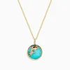 Necklaces & Pendants|Effy Jewelry Seaside 14K Gold Amazonite and Diamond Dolphins Pendant