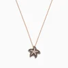 Necklaces & Pendants|Effy Jewelry Seaside 14K Gold Espresso u0026 White Diamond Starfish Pendant, 0.36 TCW
