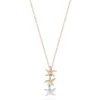Necklaces & Pendants|Effy Jewelry Seaside 14K Tri Color Gold Diamond Starfish Trio Pendant, 0.23 TCW