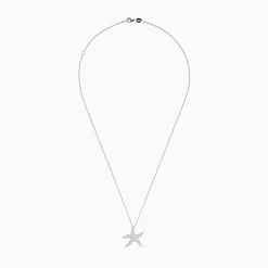 Necklaces & Pendants|Effy Jewelry Seaside 14K White Gold Diamond Starfish Pendant, 0.55 TCW