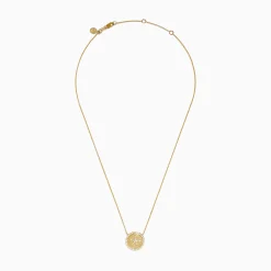 Necklaces & Pendants|Effy Jewelry Seaside 14K Yellow Gold Diamond Starfish Necklace