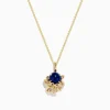 Necklaces & Pendants|Effy Jewelry Seaside 14K Yellow Gold Lapis Lazuli Octopus Pendant